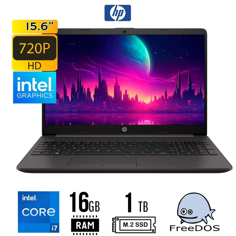 HP - LAPTOP HP 250 G10 15,6" HD INTEL CORE I7-1355U 16GB 1TB SSD FREEDOS