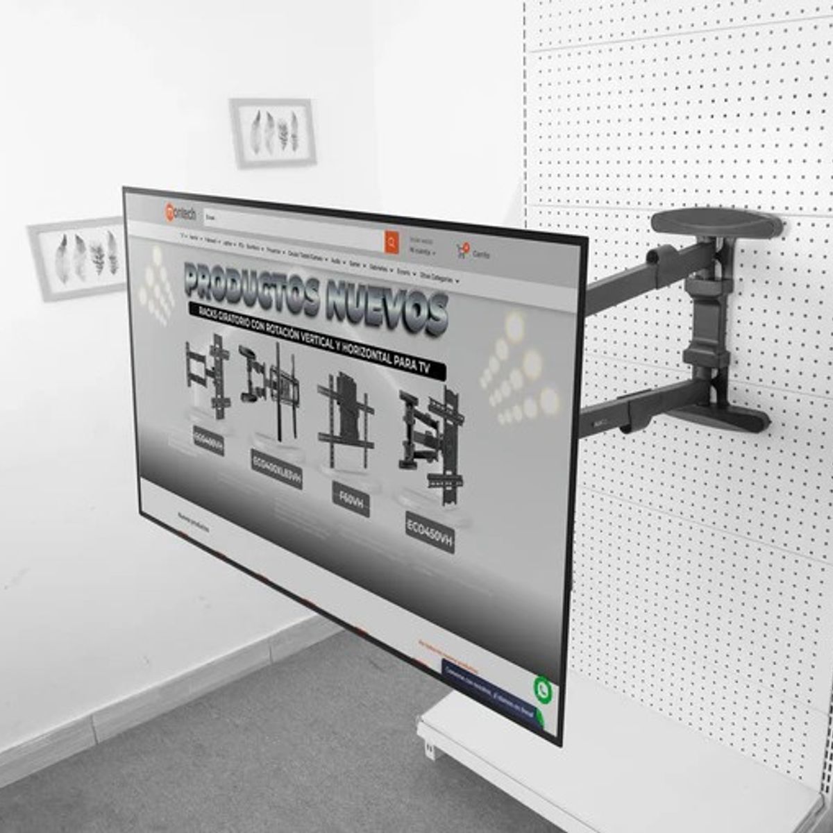 GENERICO - MONTECH -Rack con Rotación Vertical y Horizontal para TV 40 a 80 Pulg