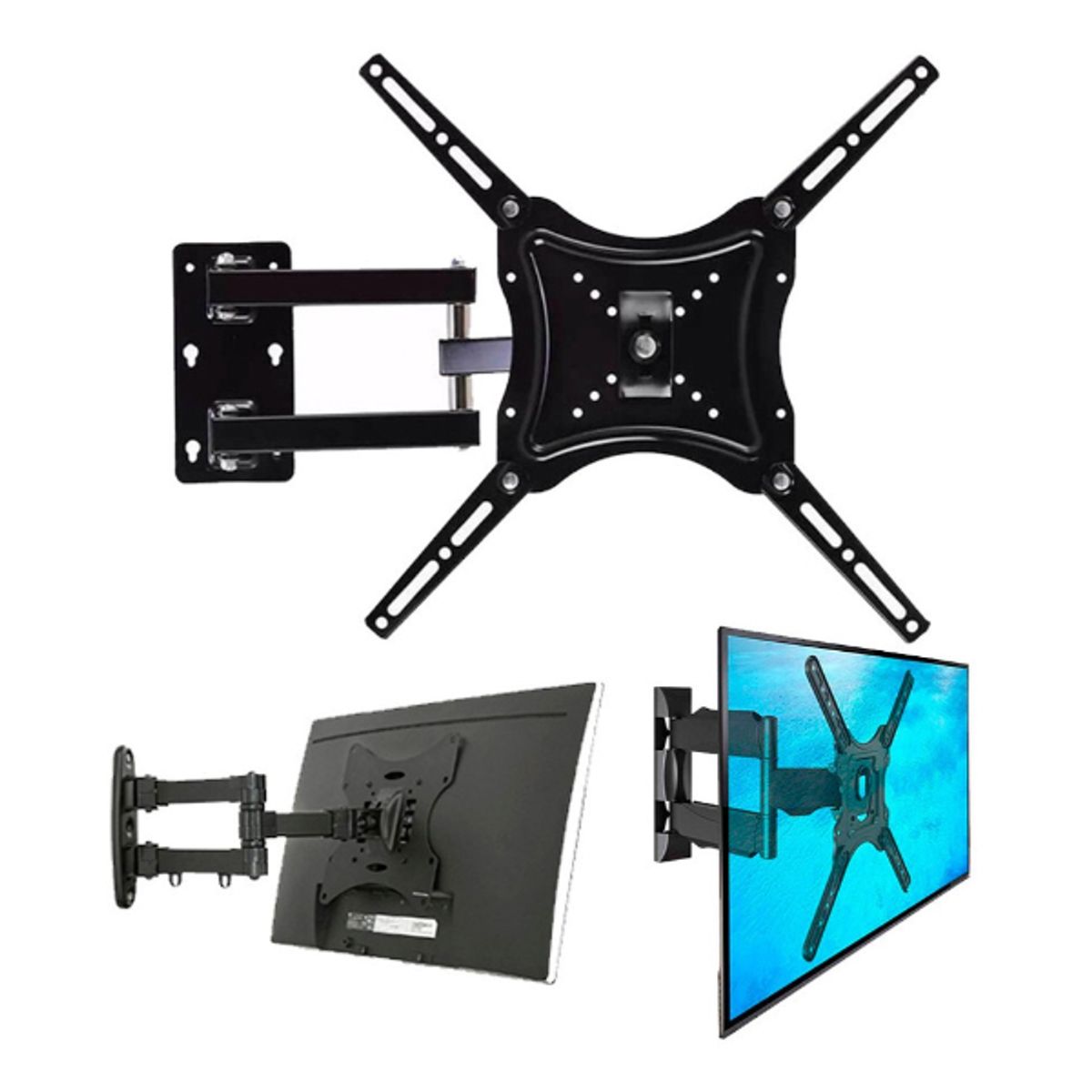 PREMIUM - Rack Soporte Para Tv Movil 32 A 55 Pulgadas Giratorio LCD LED SMART
