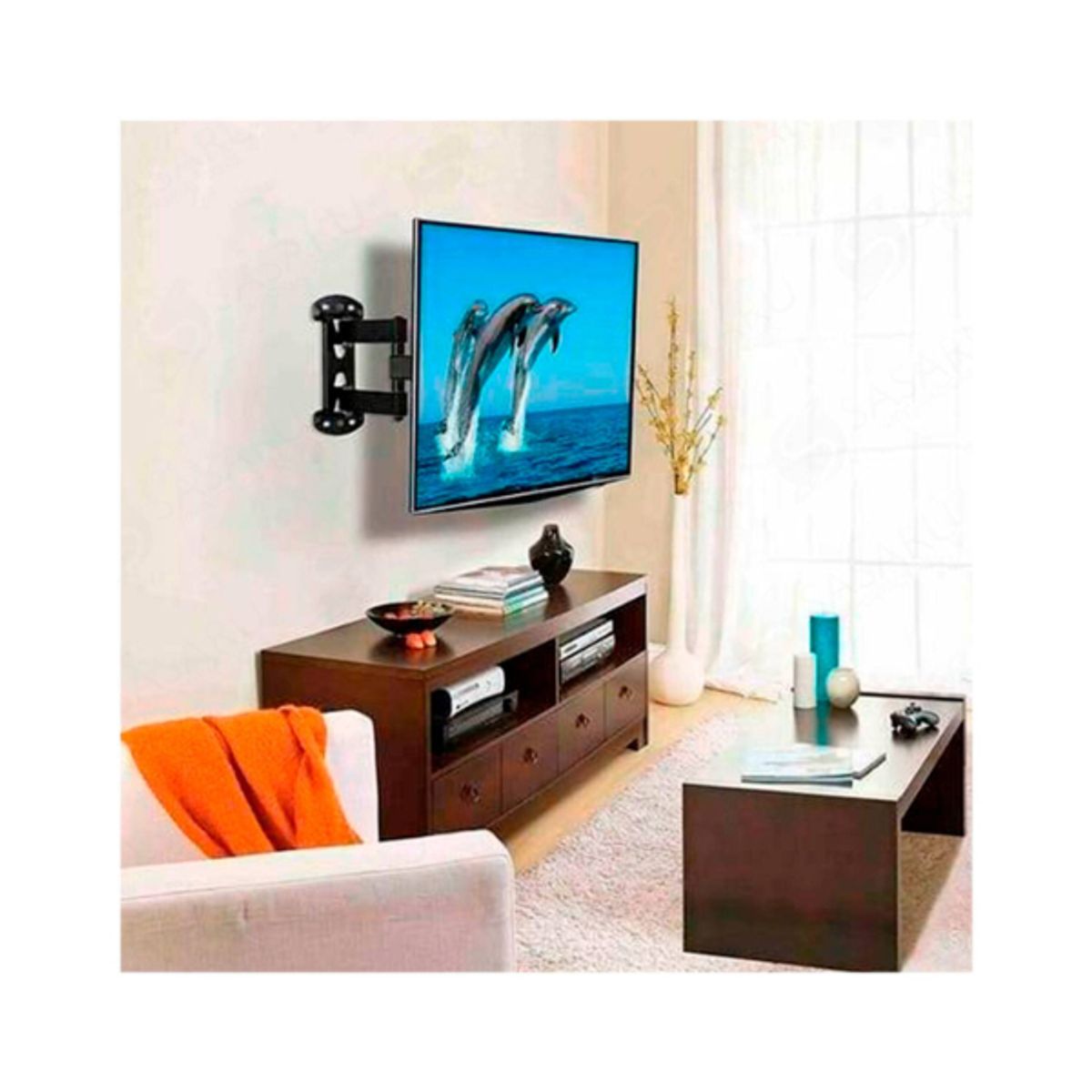 PREMIUM - Rack Soporte Para Tv Movil 32 A 55 Pulgadas Giratorio LCD LED SMART
