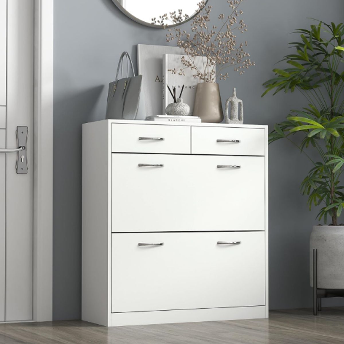 NACION MUEBLES - ZAPATERO NACION MUEBLES ARTURO COLOR BLANCO