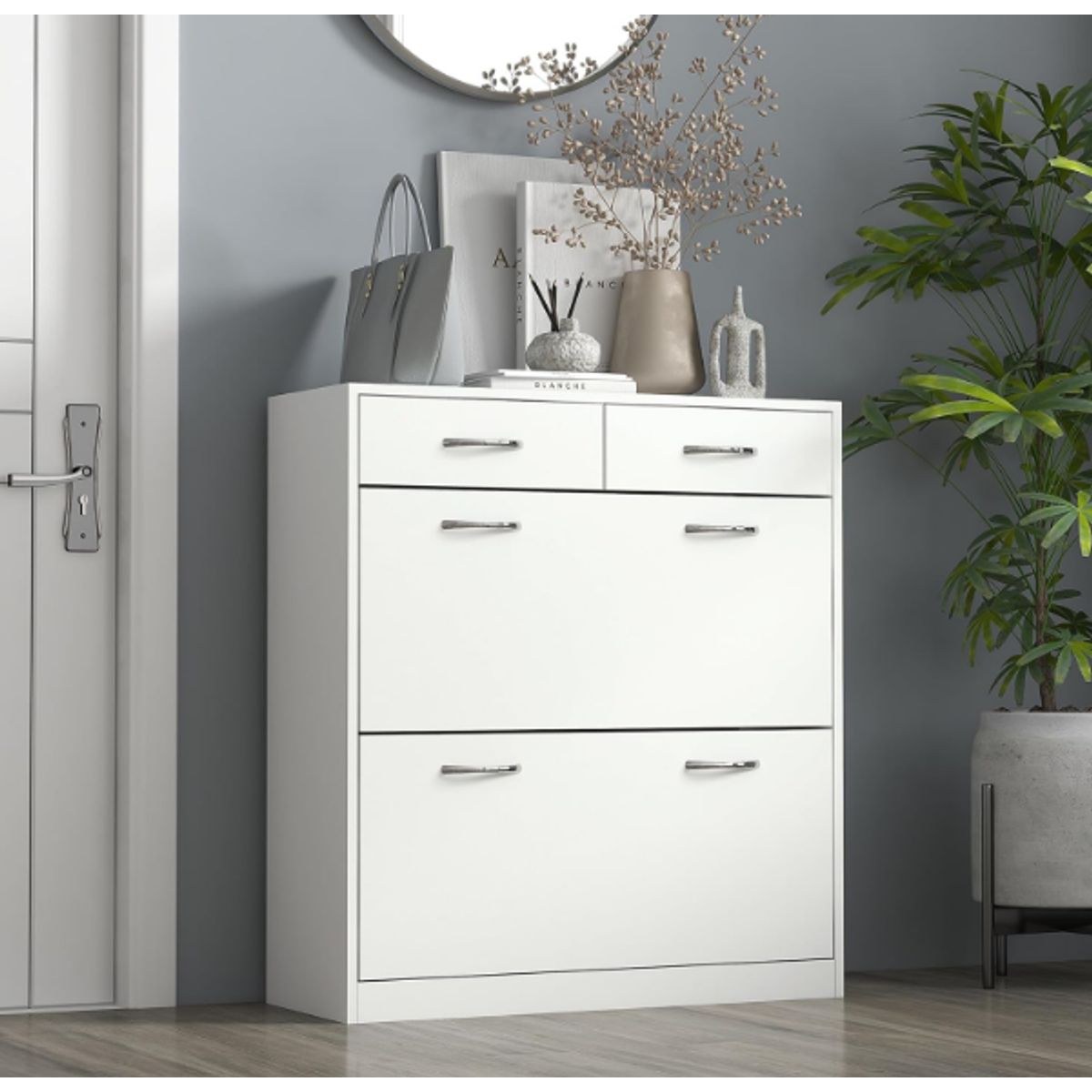 NACION MUEBLES - ZAPATERO NACION MUEBLES ARTURO COLOR BLANCO