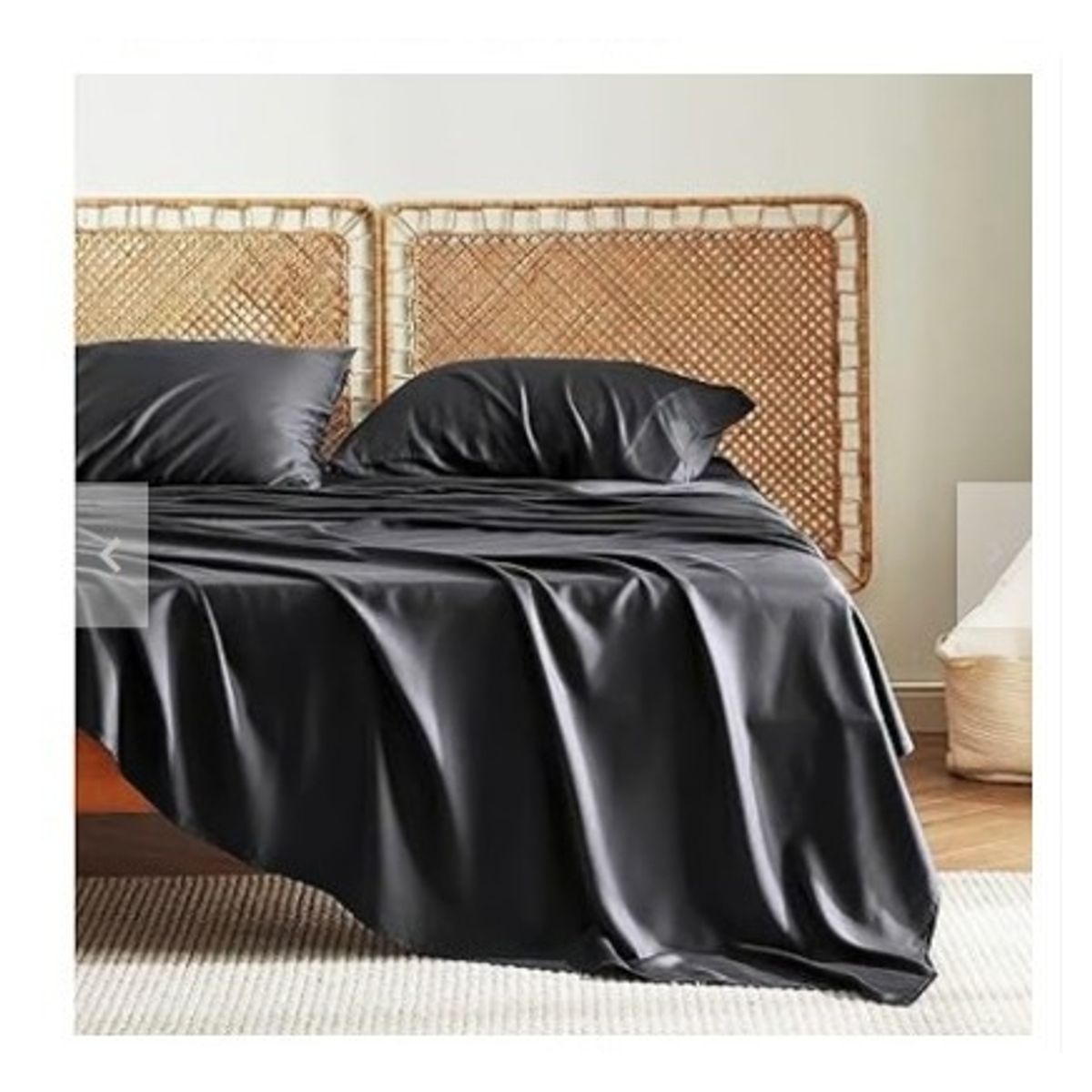 GENERICO - Sabanas De Algodón Bramante 2 plazas negro