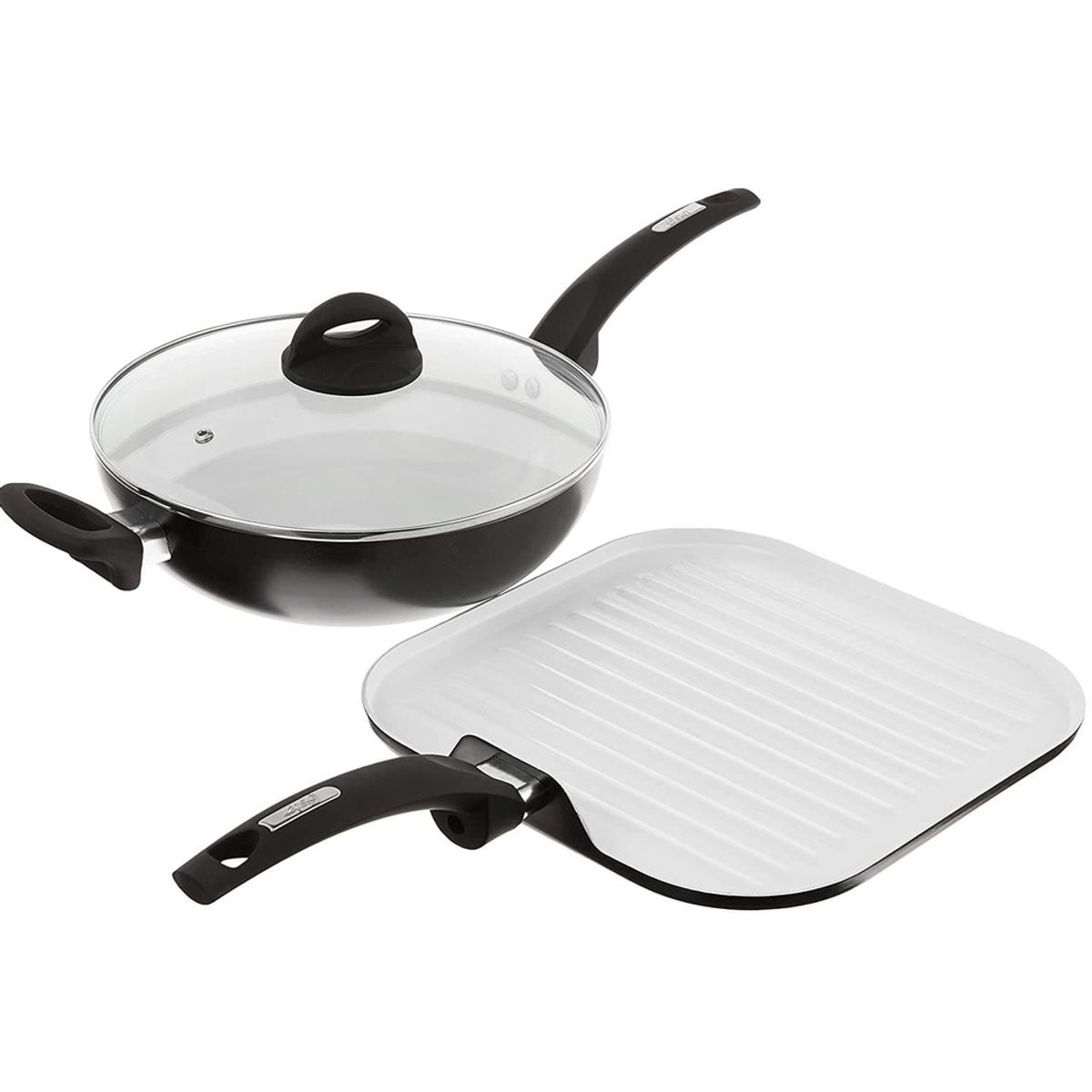 OSTER - Juego de Ollas 11 piezas oster Aluminio Herstal negro