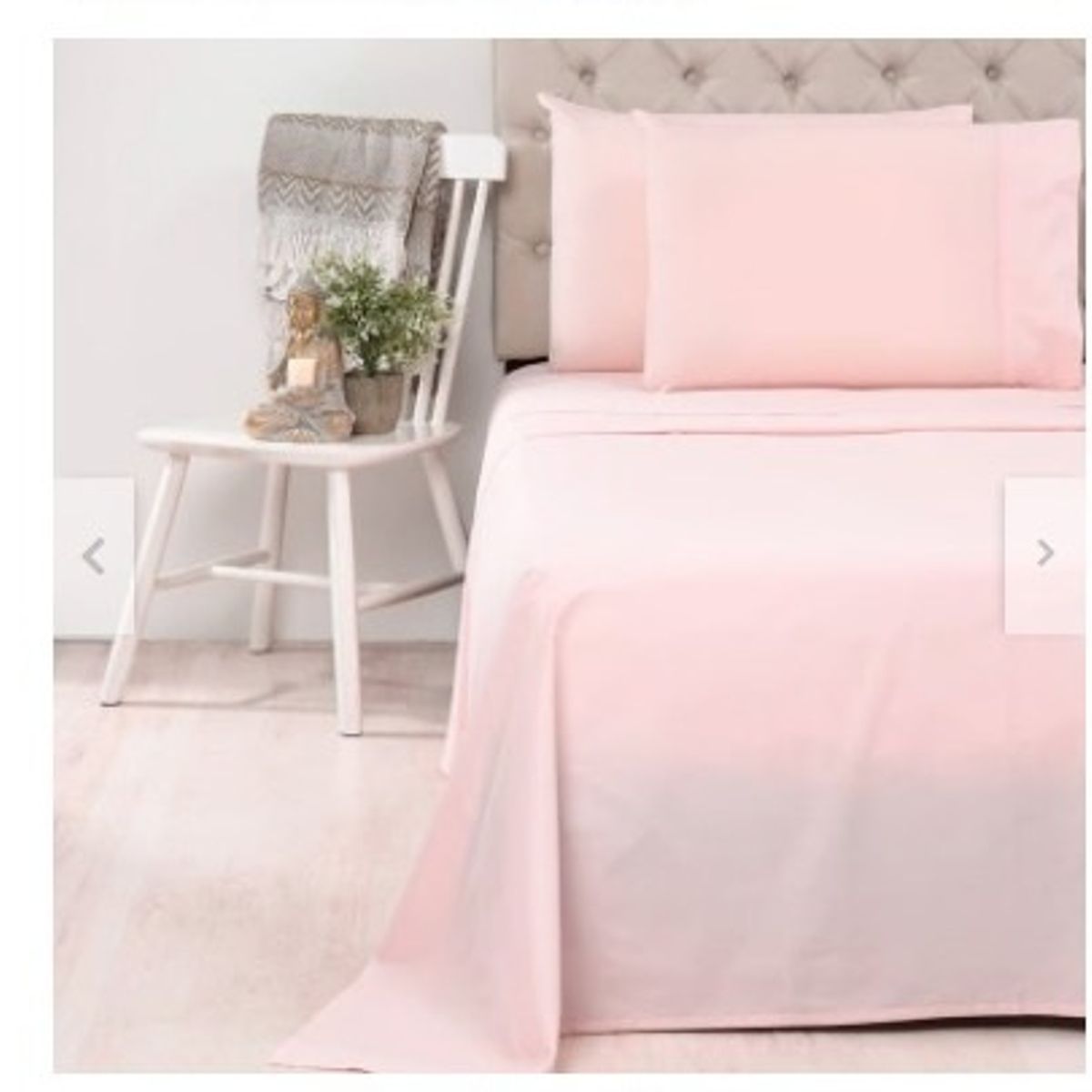 GENERICO - Sabanas De Algodón Bramante 2 plazas rosado bebe