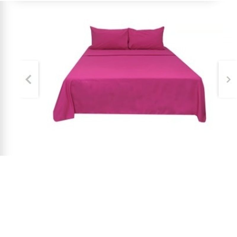 GENERICO - Sabanas De Algodón Bramante Queen fucsia