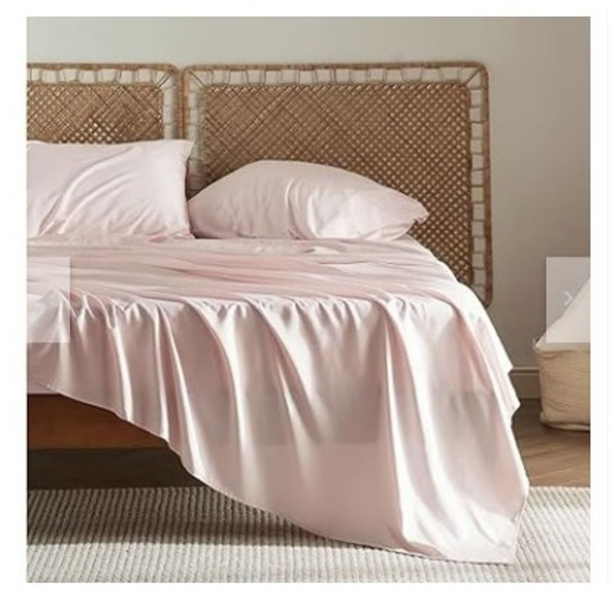 GENERICO - Sabanas De Algodón Bramante Queen rosado