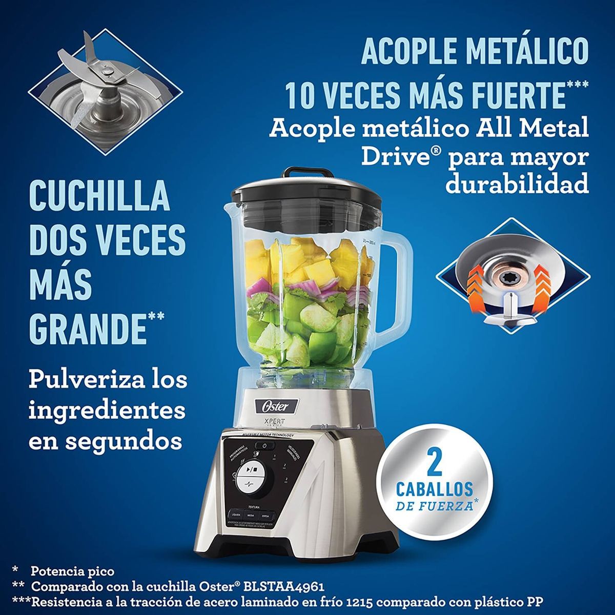 OSTER - Licuadora Xpert Series™ niquelada  BLST3BCAG