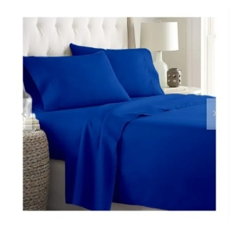 GENERICO - Sabanas De Algodón Bramante King azulino