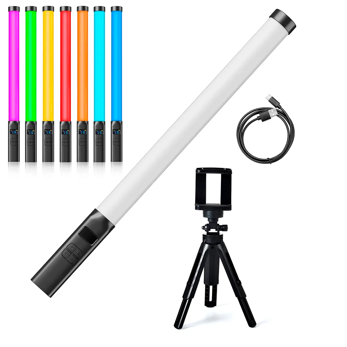 ULANZI - Barra Luz Led Profesional 50 Cm Ulanzi Vl119 Rgb + Trípode Soporte