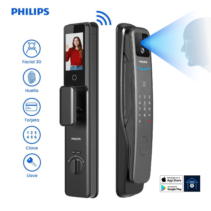 PHILIPS - CERRADURA DIGITAL PHILIPS 702FVP-7HWS