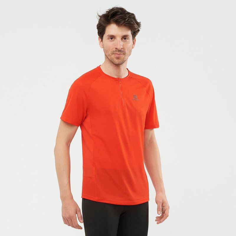 SALOMON - Polo Cross Rebel HZ SS Tee M Hombre - Salomon