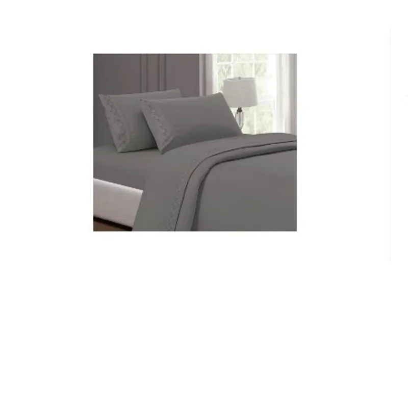 GENERICO - Sabanas De Algodón Bramante King plomo