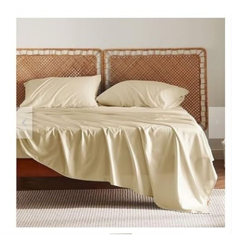 GENERICO - Sabanas De Algodón Bramante King beige