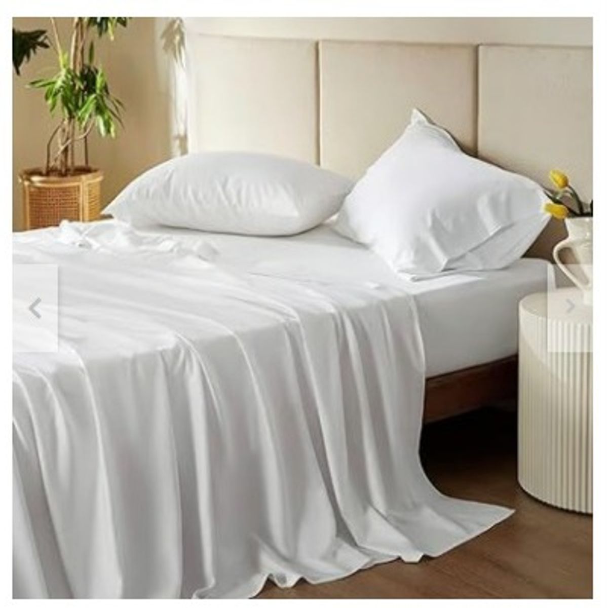 GENERICO - Sabanas De Algodón Bramante plaza y media blanco