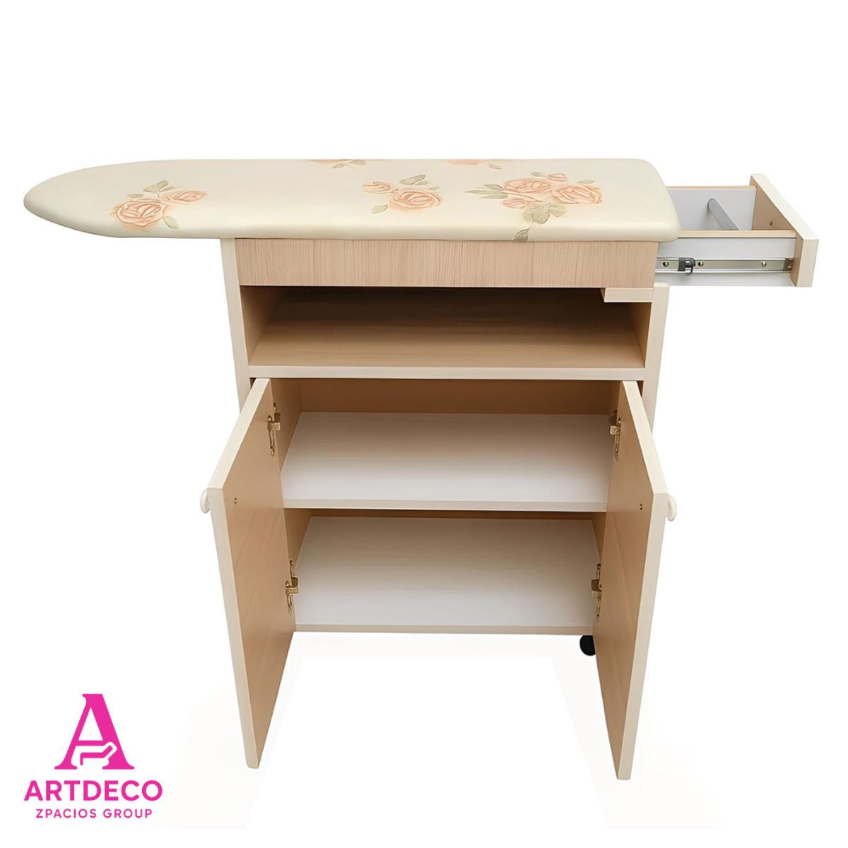 GENERICO - Planchador Mueble Organizador - Color Crema