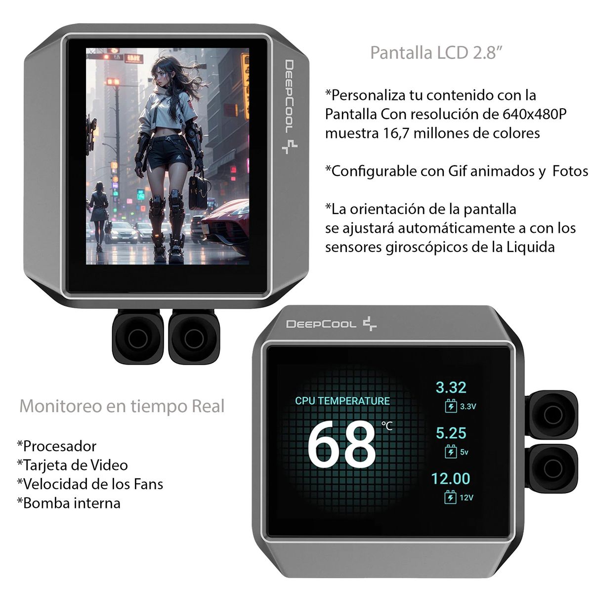 DEEPCOOL - REFRIGERACION LIQUIDA PARA  PC DEEPCOOL MYSTIQUE 360 ARGB