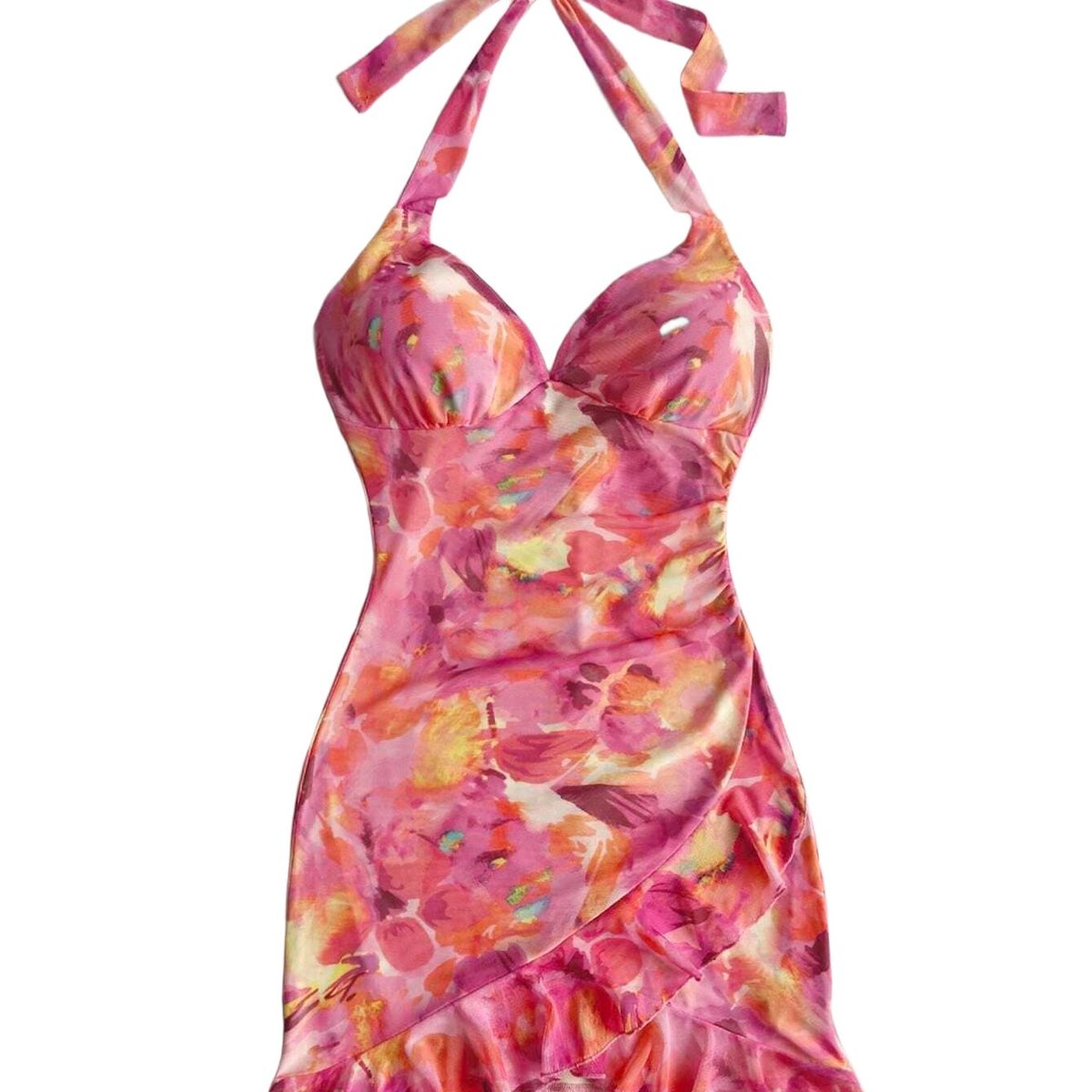 GENERICO - VESTIDO AJUSTADO LOLITAS FLORAL COQUETTE