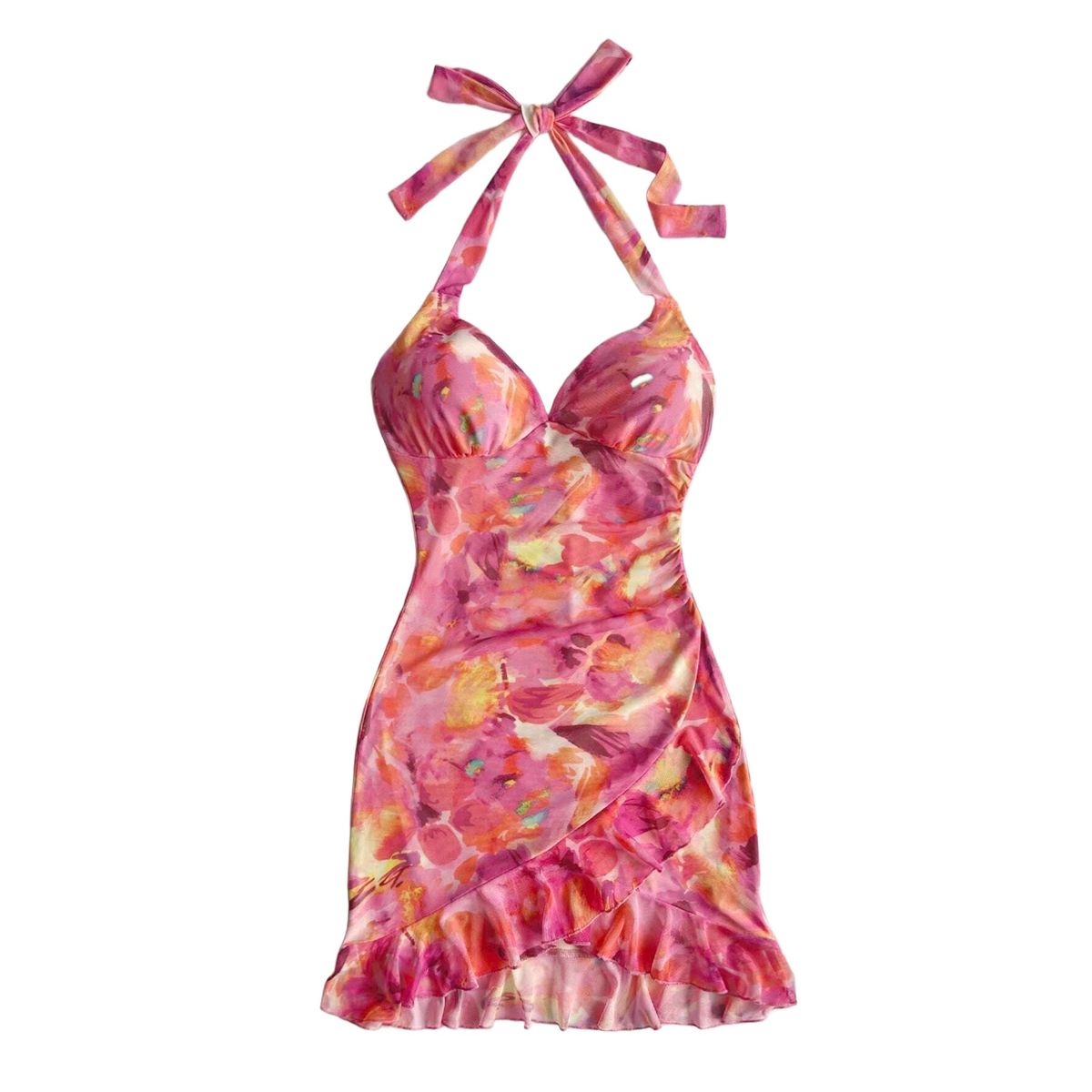 GENERICO - VESTIDO AJUSTADO LOLITAS FLORAL COQUETTE