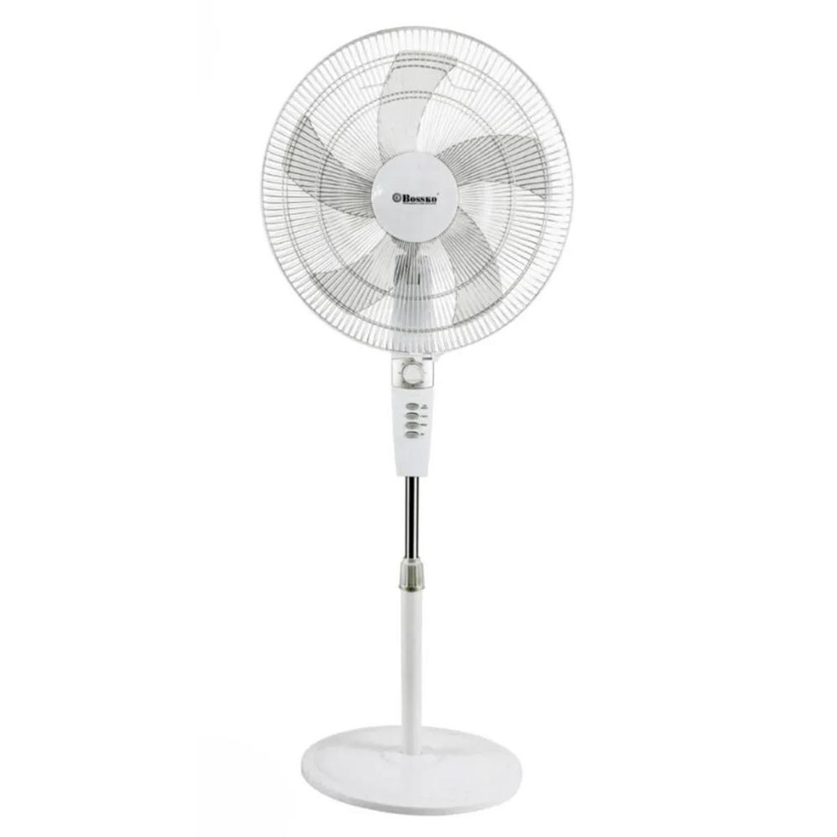 BOSSKO - Ventilador de pedestal 18 BOSSKO BK-8457VB Temporizador blanco