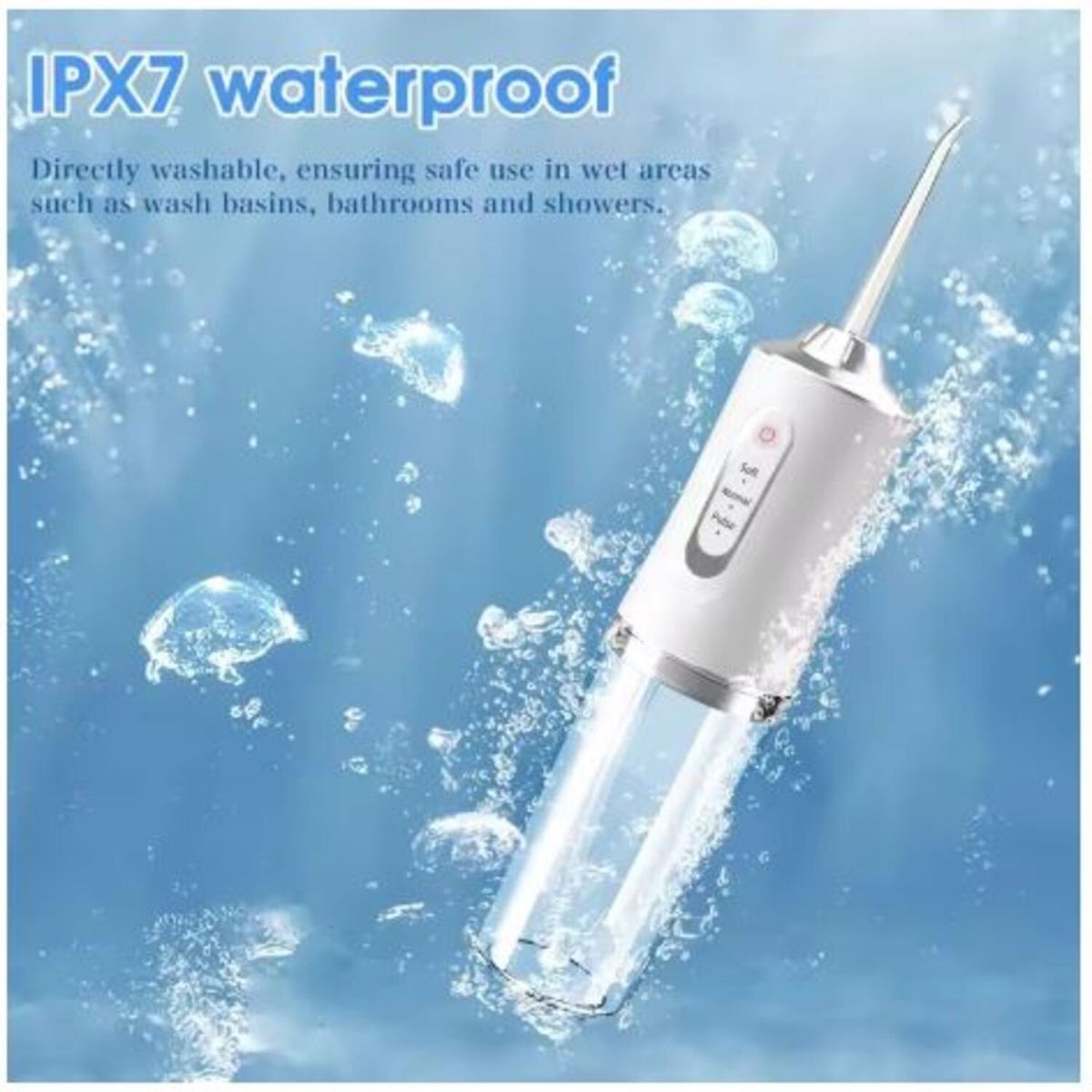 GENERICO - Irrigador bucal inalámbrico portatil y recargable