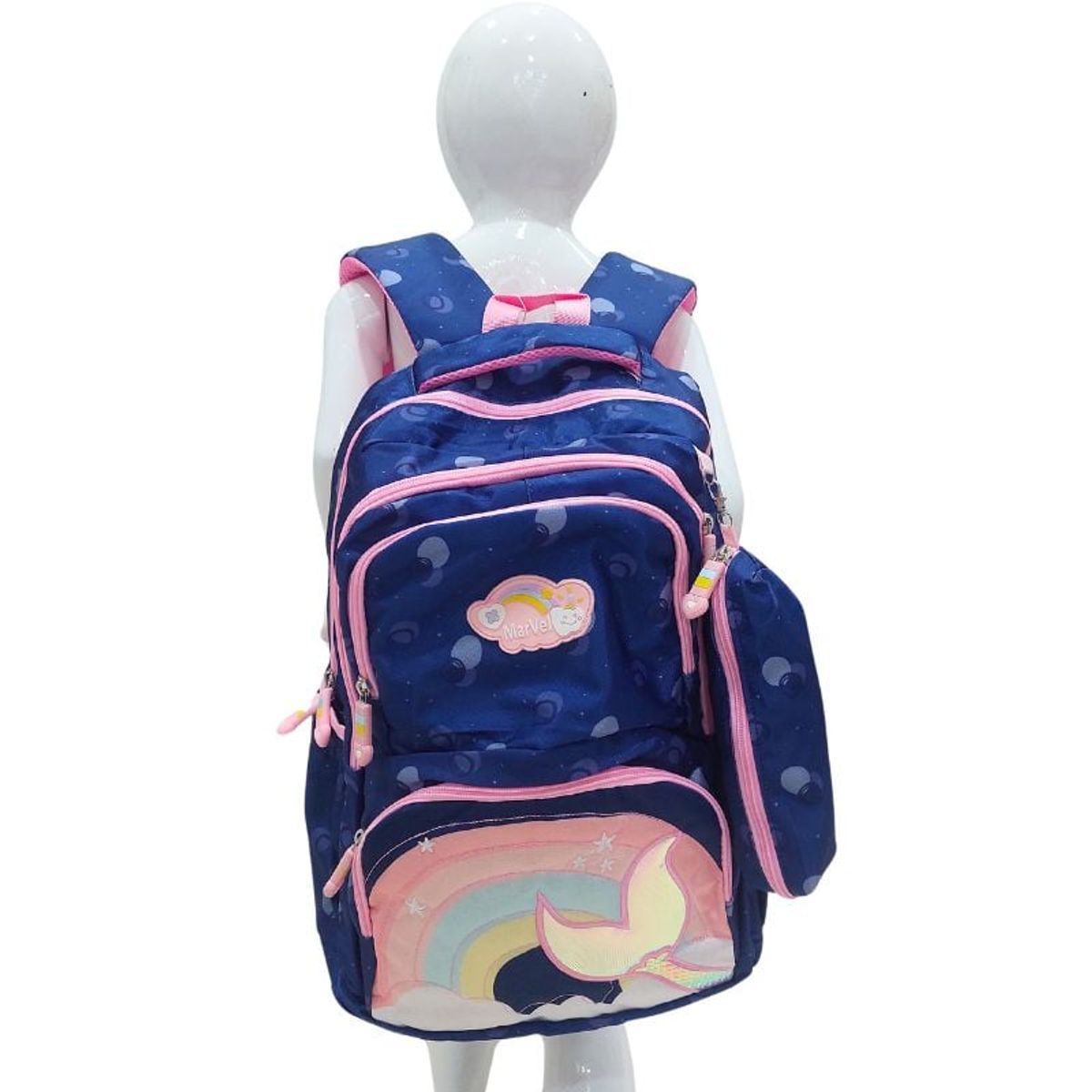 GENERICO - Mochila Kawaii Sirena Azul