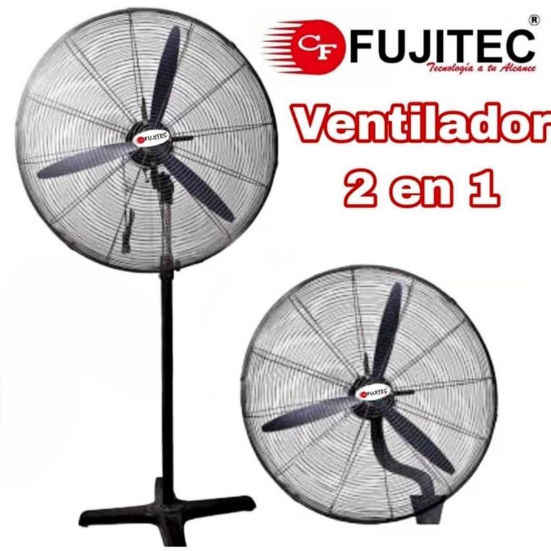 FUJITEC - Ventilador Industrial Fujitec De 26 CF-2602 2en1 200w Negro
