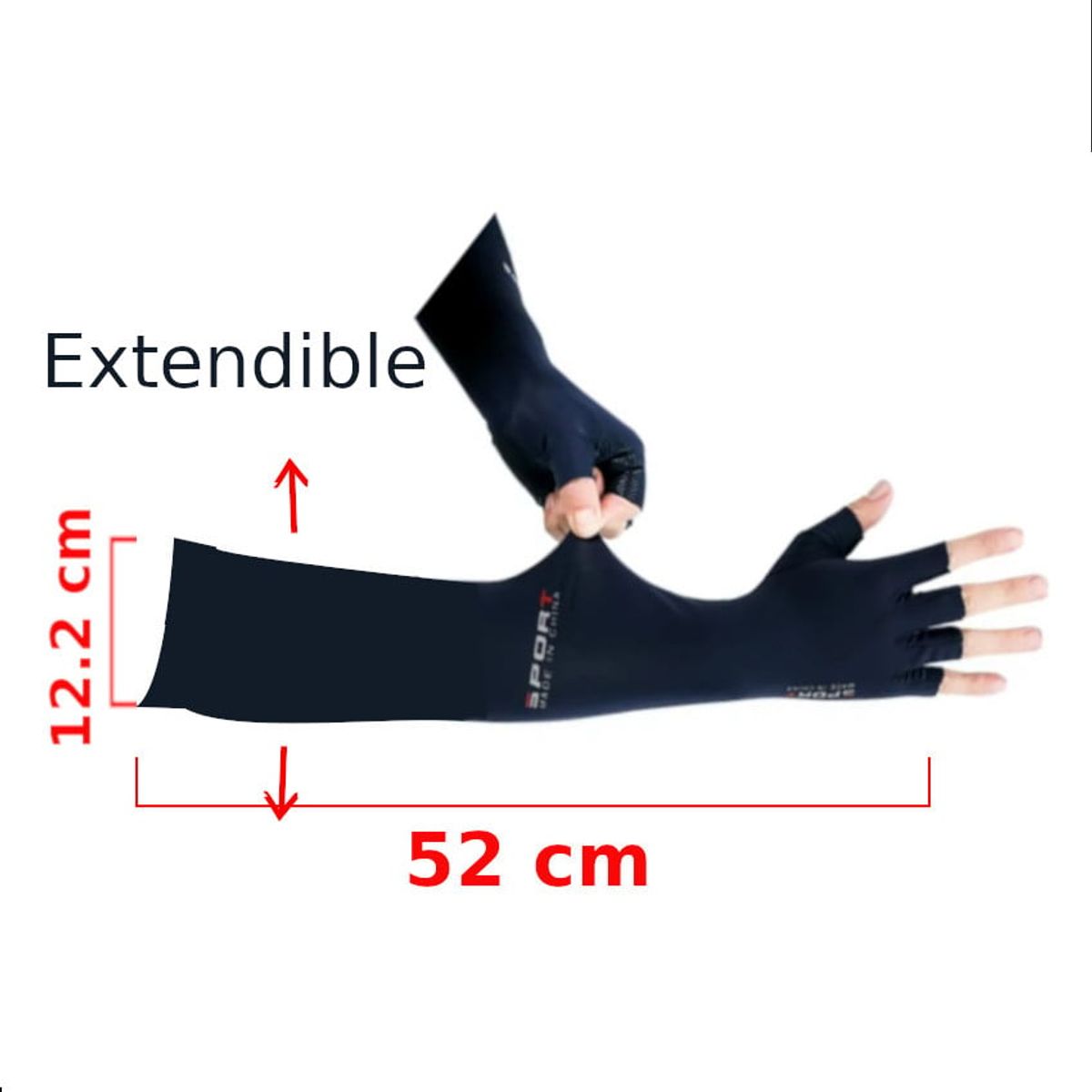 GENERICO - Manga Deport Guante Proteccion Solar Uv Ciclismo Moto Basket