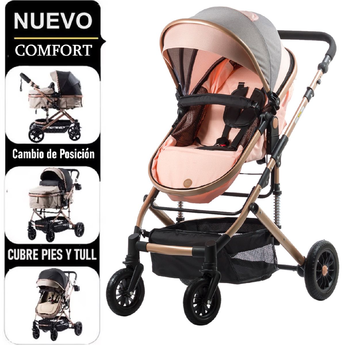 EBABY - COCHE DE PASEO EUROPEO CONFORT EBABY