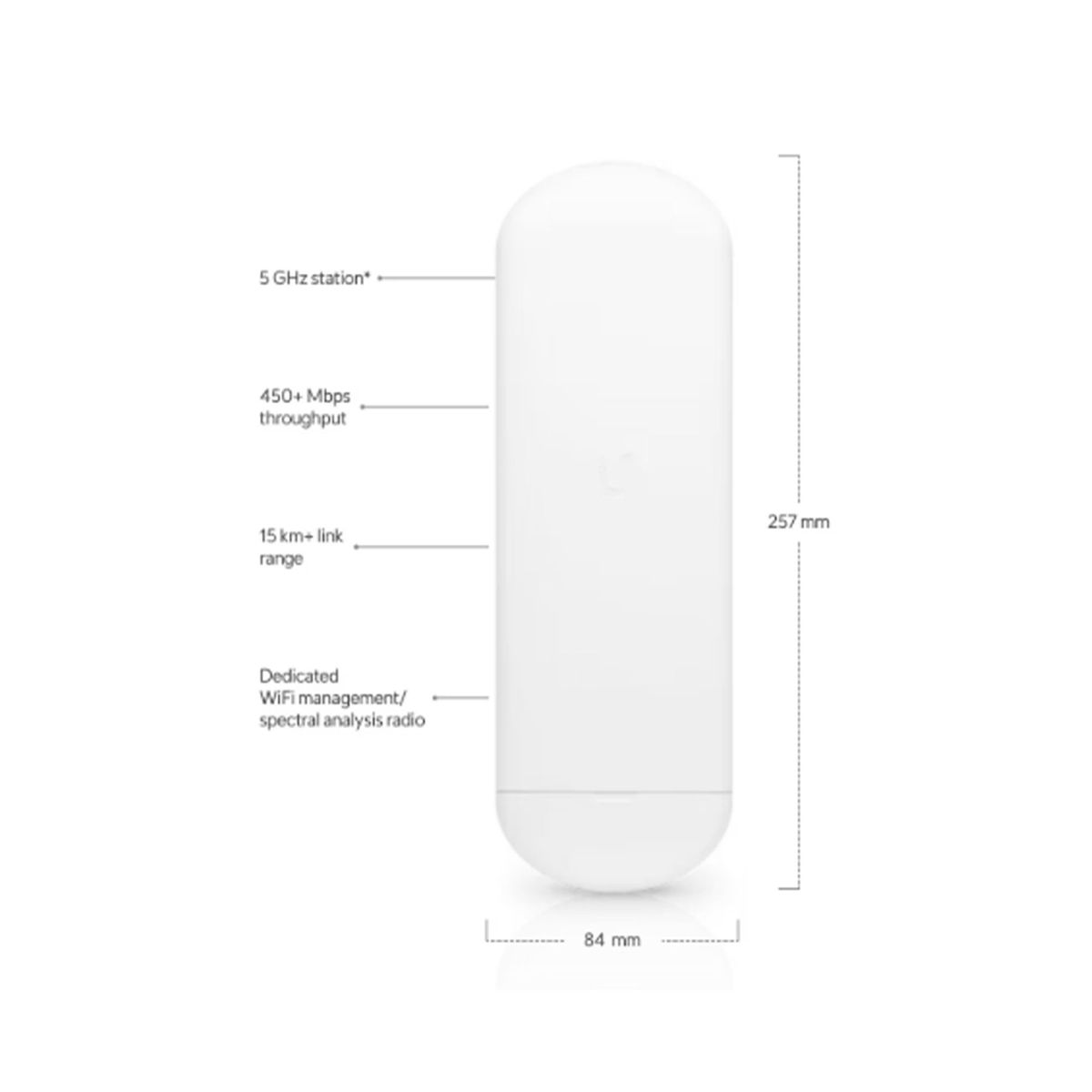 UBIQUITI - ANTENA UBIQUITI LOCO 5AC NANOSTATION LOCO POE PNNS-5ACL