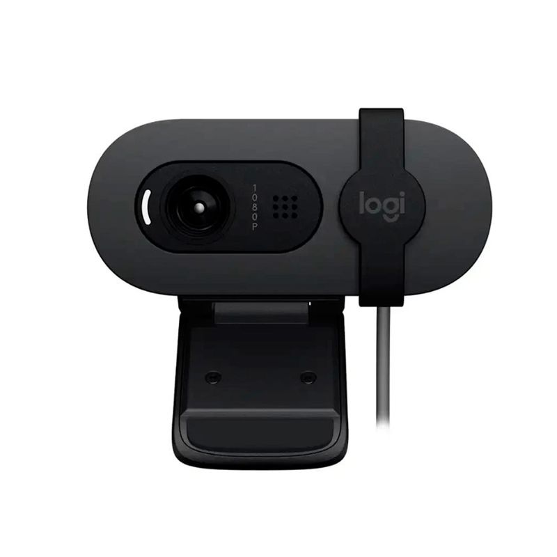 LOGITECH - CAMARA WEBCAM LOGITECH BRIO 100 FHD 1080P 2MP NEGRO PN960-001586