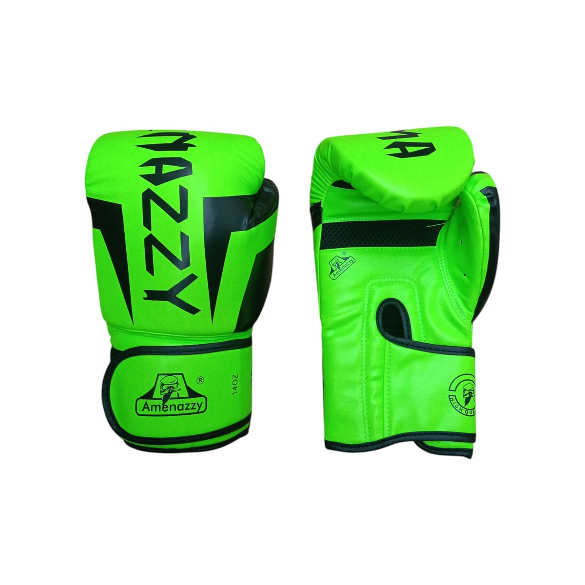 GENERICO - Guantes De Box Boxeo Amenazzy Importado14 Onzas Verde