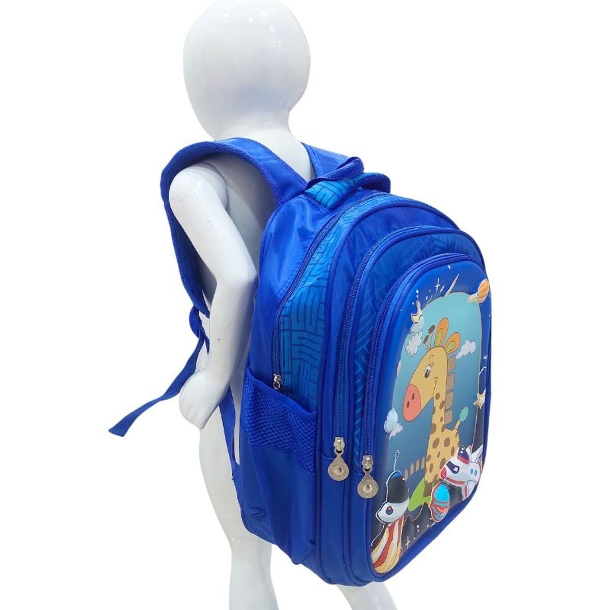 GENERICO - Mochila Kawaii Jirafa Azul