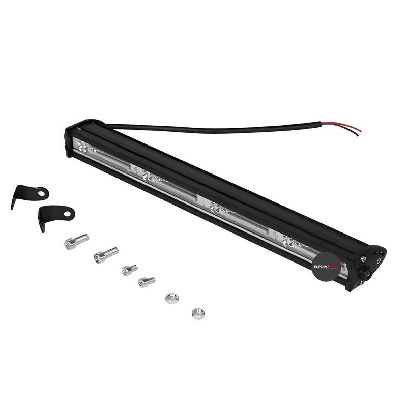 JEF - Barra Led Slim Dual 35cm 144w  Con Fijo Y  strobo