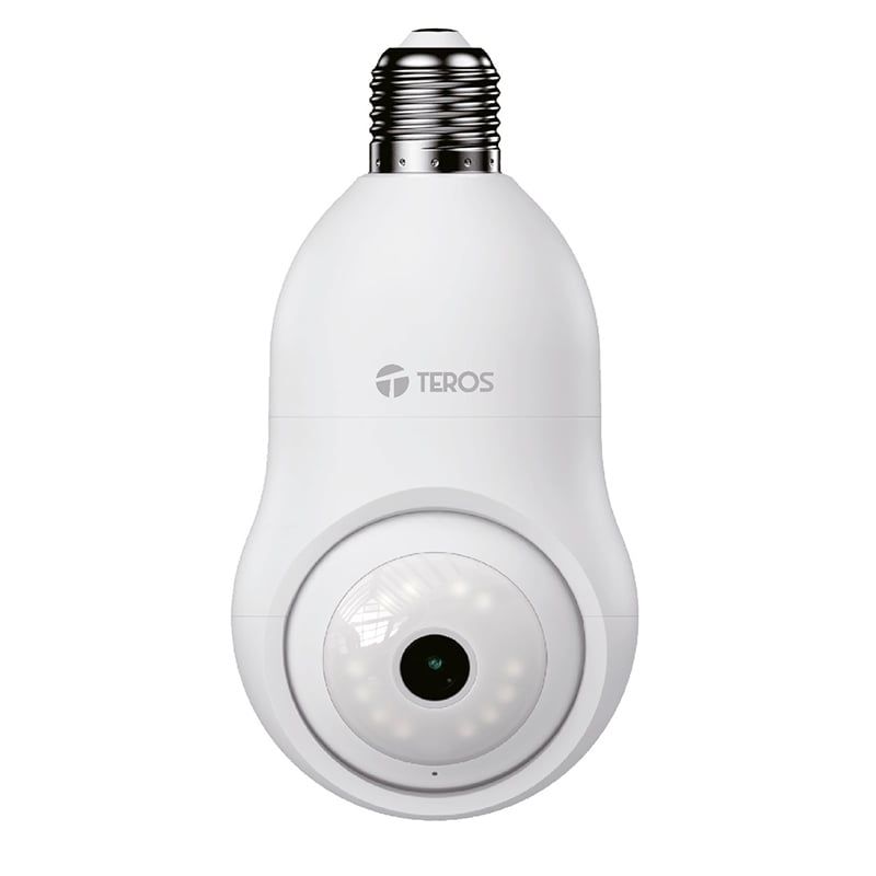 TEROS - CÁMARA FOCO INTELIGENTE TEROS TE-90604W, SOCKET E27, 3 MP, LUZ LED 5W, WI-FI