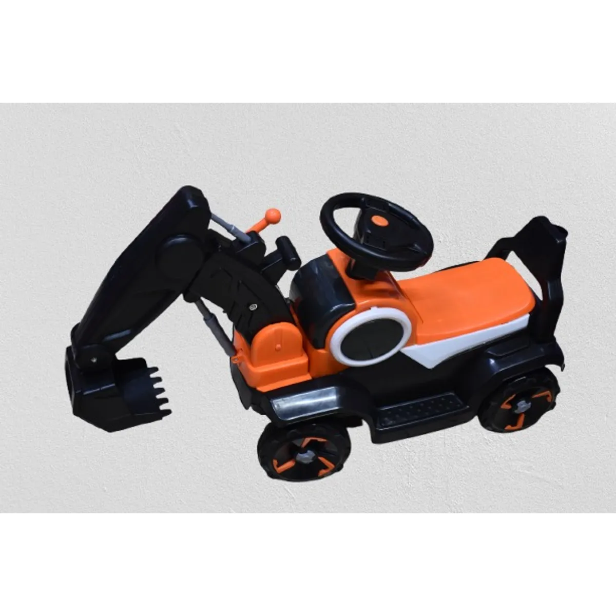 GENERICO - BUGUI EN FORMA DE EXCAVADORA COLOR ANARANJADO Y NEGRO