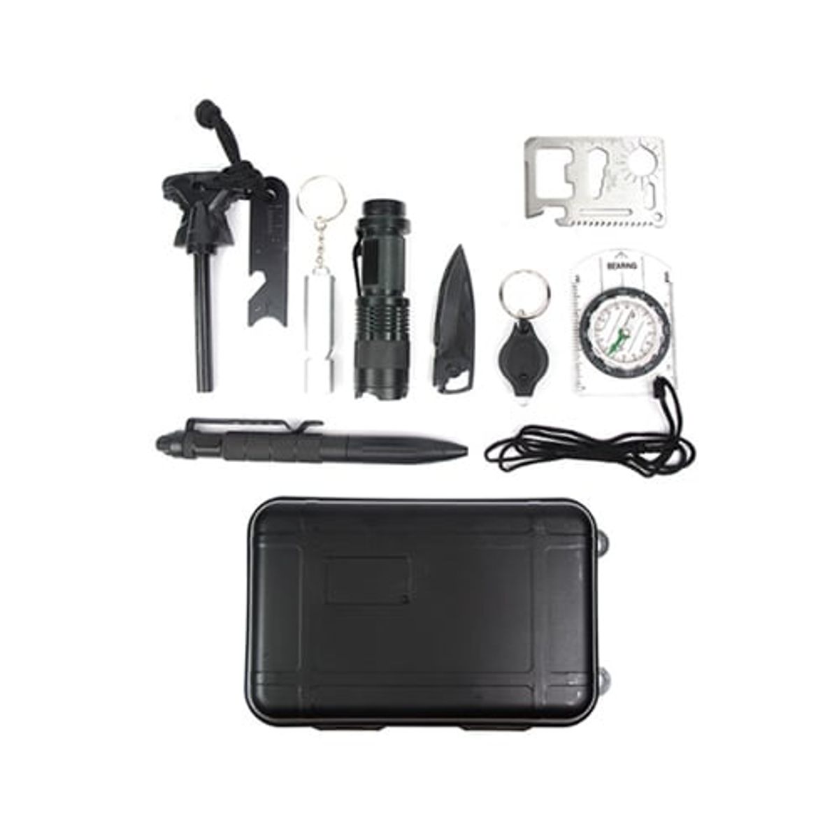 GENERICO - Estuche de Supervivencia Caja Herramientas Camping Emergencia