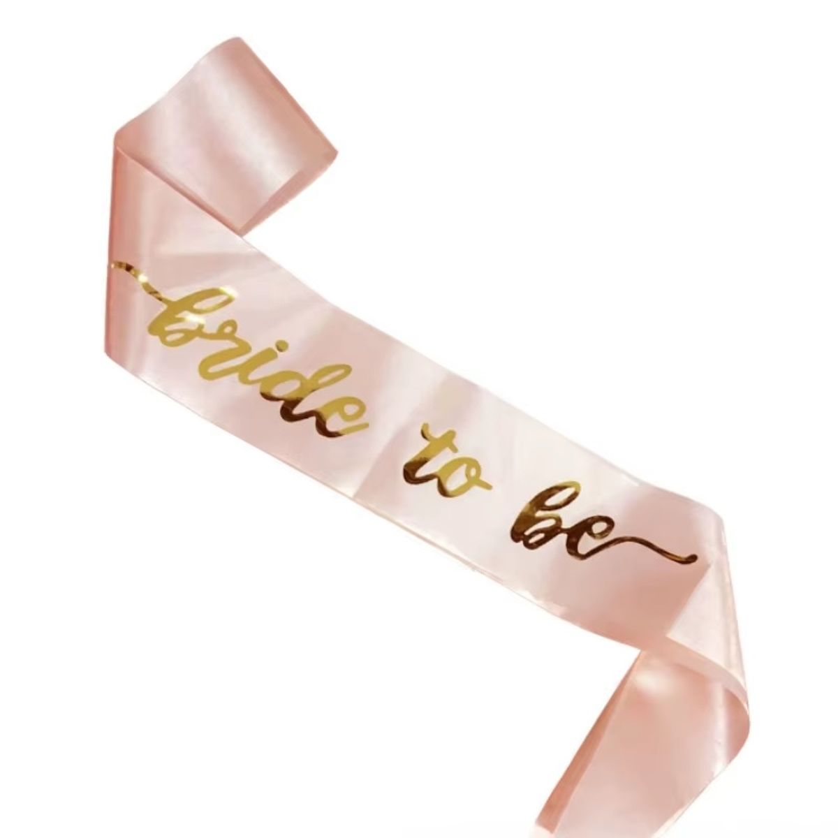 GENERICO - Banda para novia despedida de soltera Bride to be oro rosa