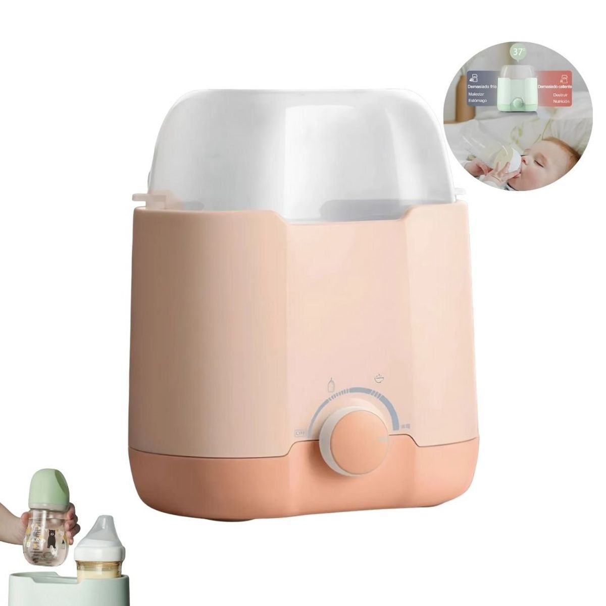 GENERICO - Calentador Y Esterilizador De Biberones Multifuncional - Melón