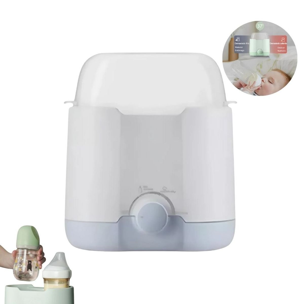 GENERICO - Calentador Y Esterilizador De Biberones Multifuncional - Celeste