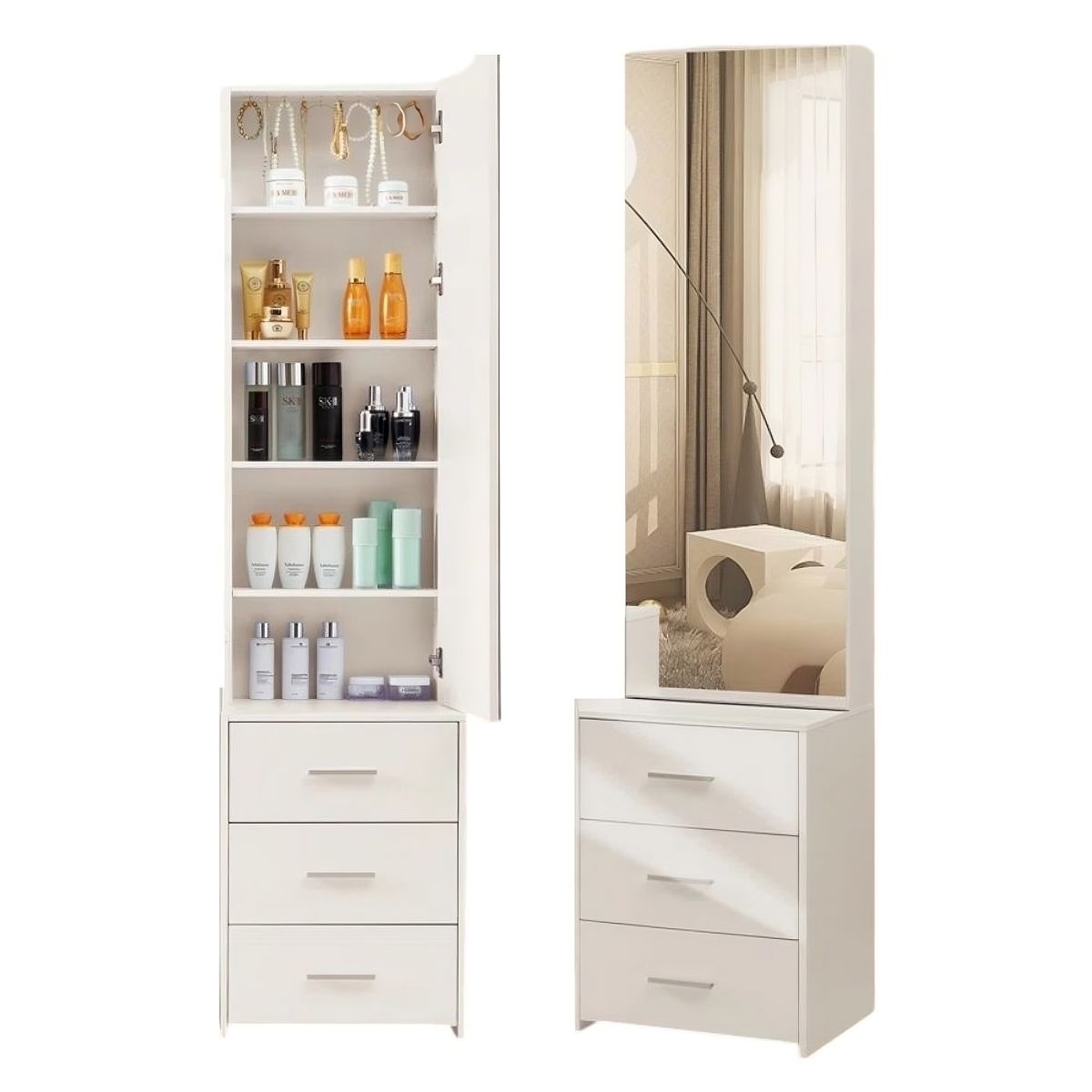 GENERICO - Tocador con Espejo Vanny Blanco Petrox Home