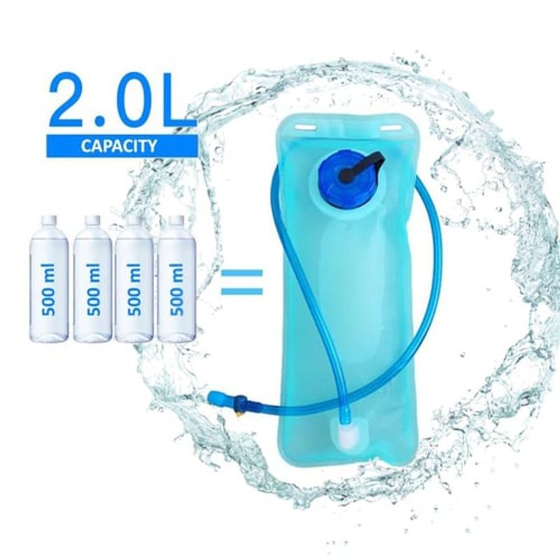 GENERICO - Mochila Vejiga de agua 2 Litros Hidratación Camping