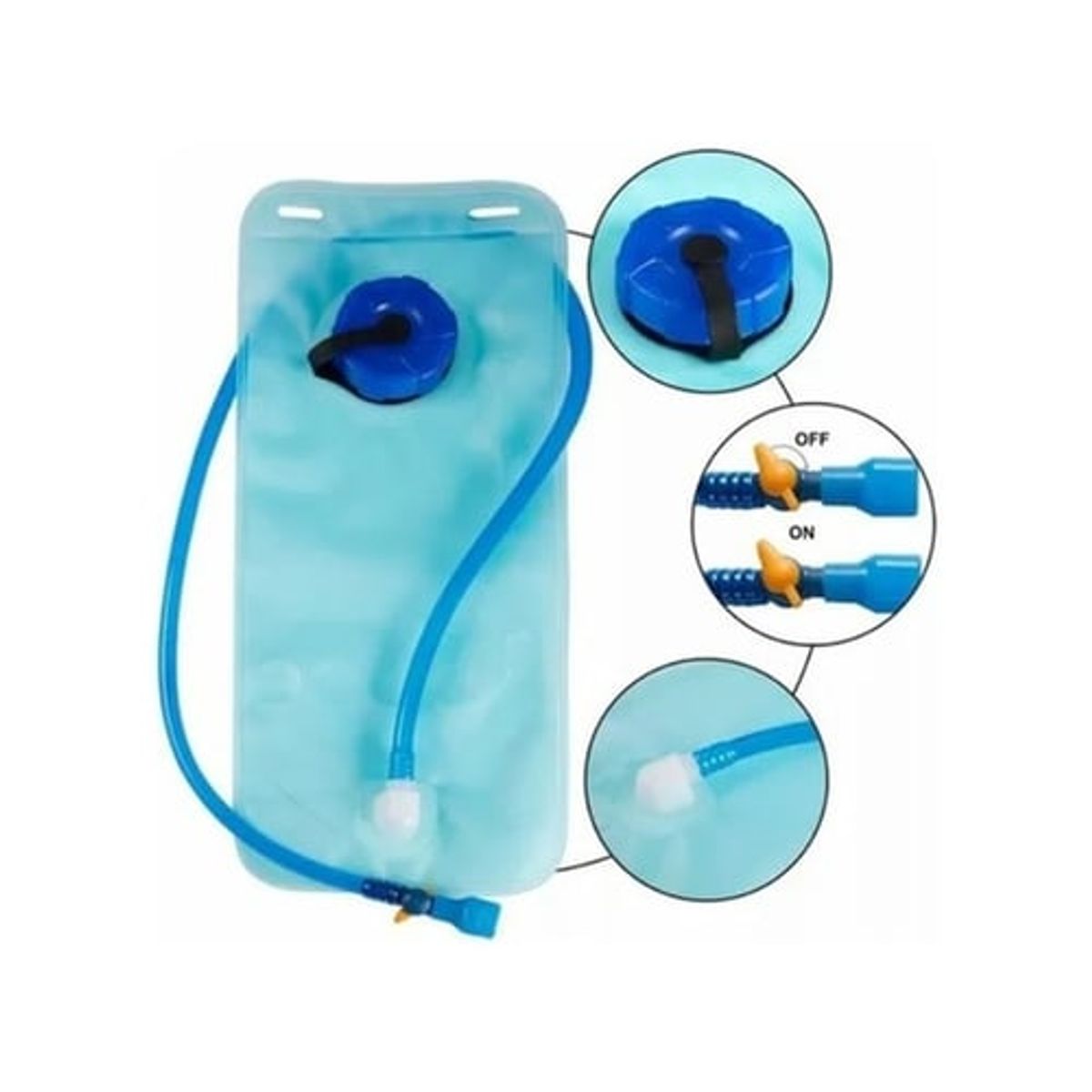 GENERICO - Mochila Vejiga de agua 2 Litros Hidratación Camping