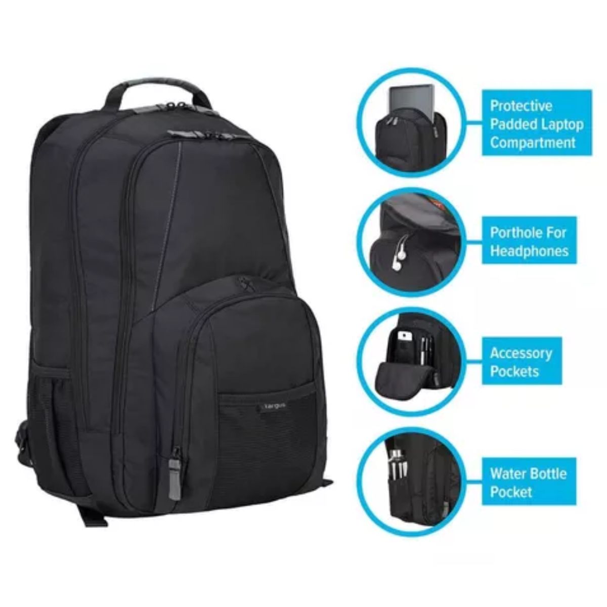 LOGITECH - MOCHILA TARGUS GROOVE 17 BLACK