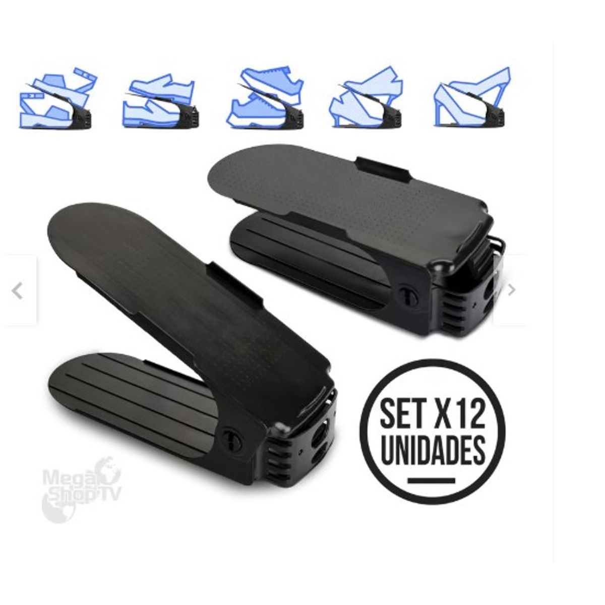 GENERICO - Set X12 Porta zapatos moderno organizador de zapatos zapatero