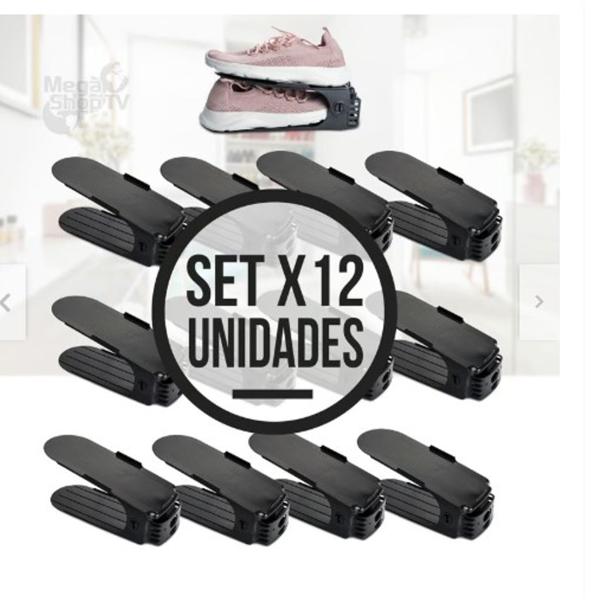 GENERICO - Set X12 Porta zapatos moderno organizador de zapatos zapatero