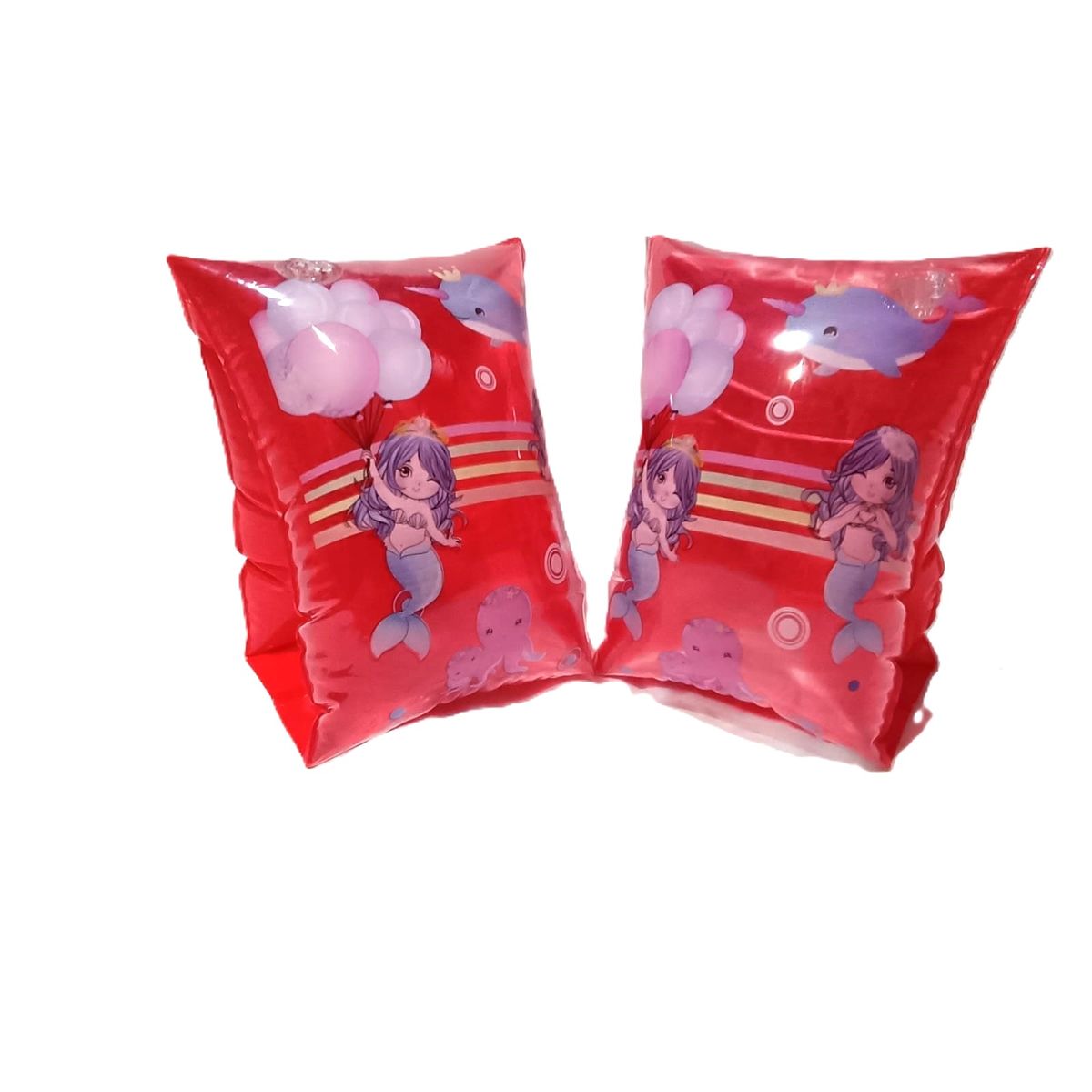 GENERICO - Flotadores para Brazo Inflables Sirena Rojo