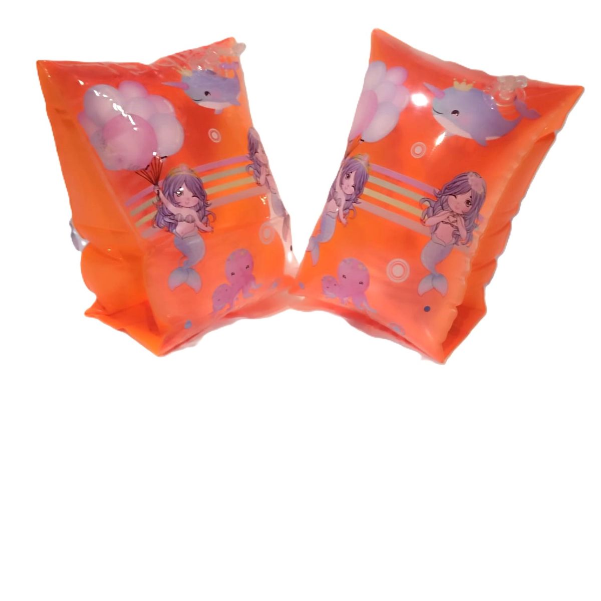 GENERICO - Flotadores para Brazo Inflables Sirena Naranja