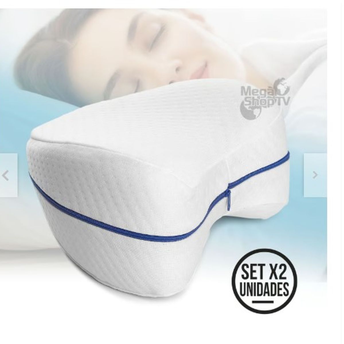 GENERICO - Set X 2 Almohada ortopédica de apoyo para piernas y rodilla