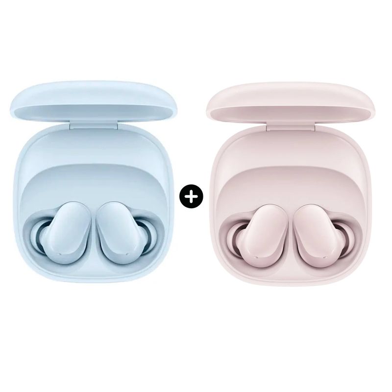 REDMI - Combo x2 Audífonos Bluetooth Redmi Buds 6 Play 36hrs - Rosado + Azul